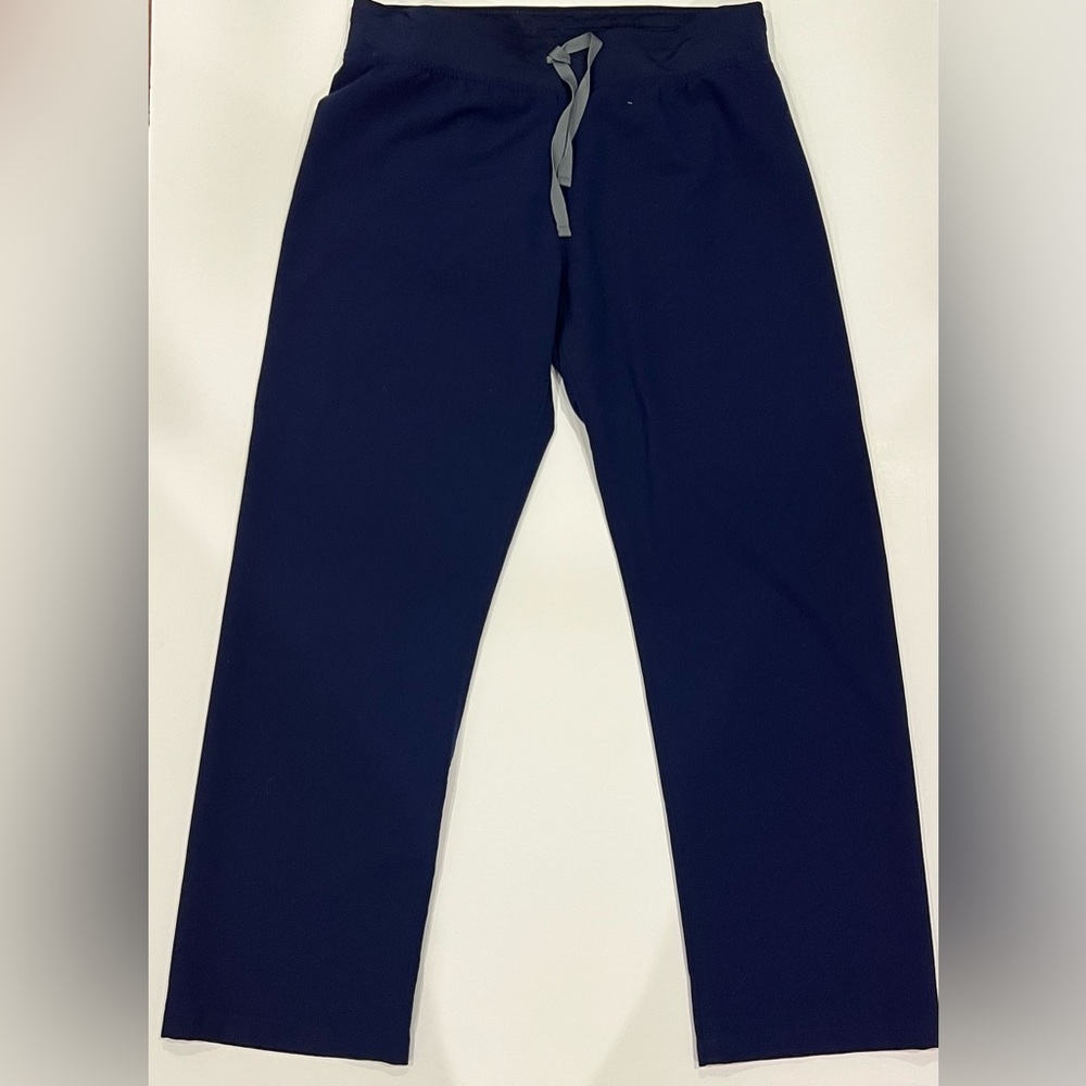 Navy Figs pants. Size medium petite